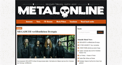 Desktop Screenshot of metal-online.com