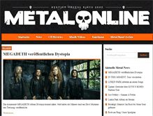 Tablet Screenshot of metal-online.com